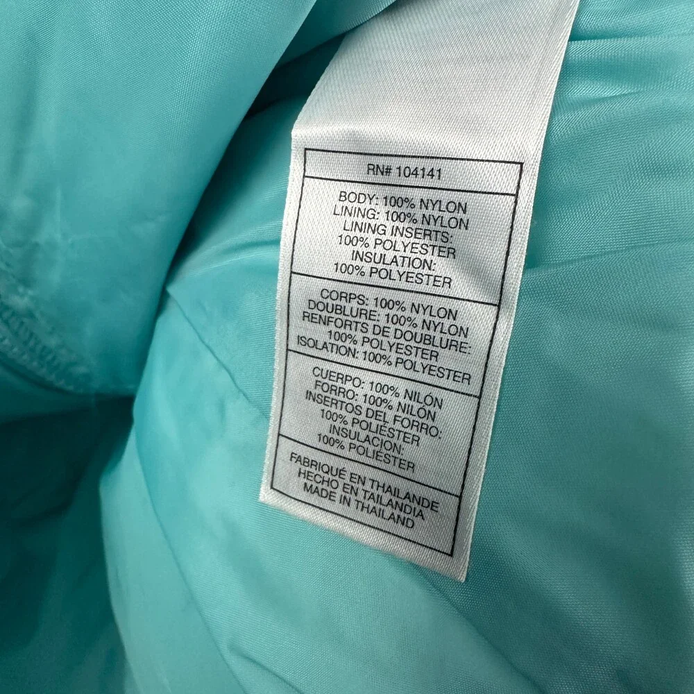 Vintage Nike Jacket Women M Turquoise ACG Thermal Layer 2 Quilted Puffer Zip